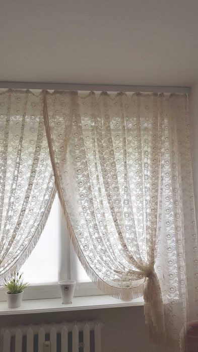 Stare koronkowe firany dla konesera