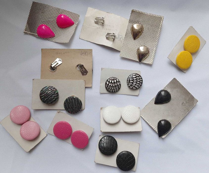 Vintage_ klipsy  z PRL