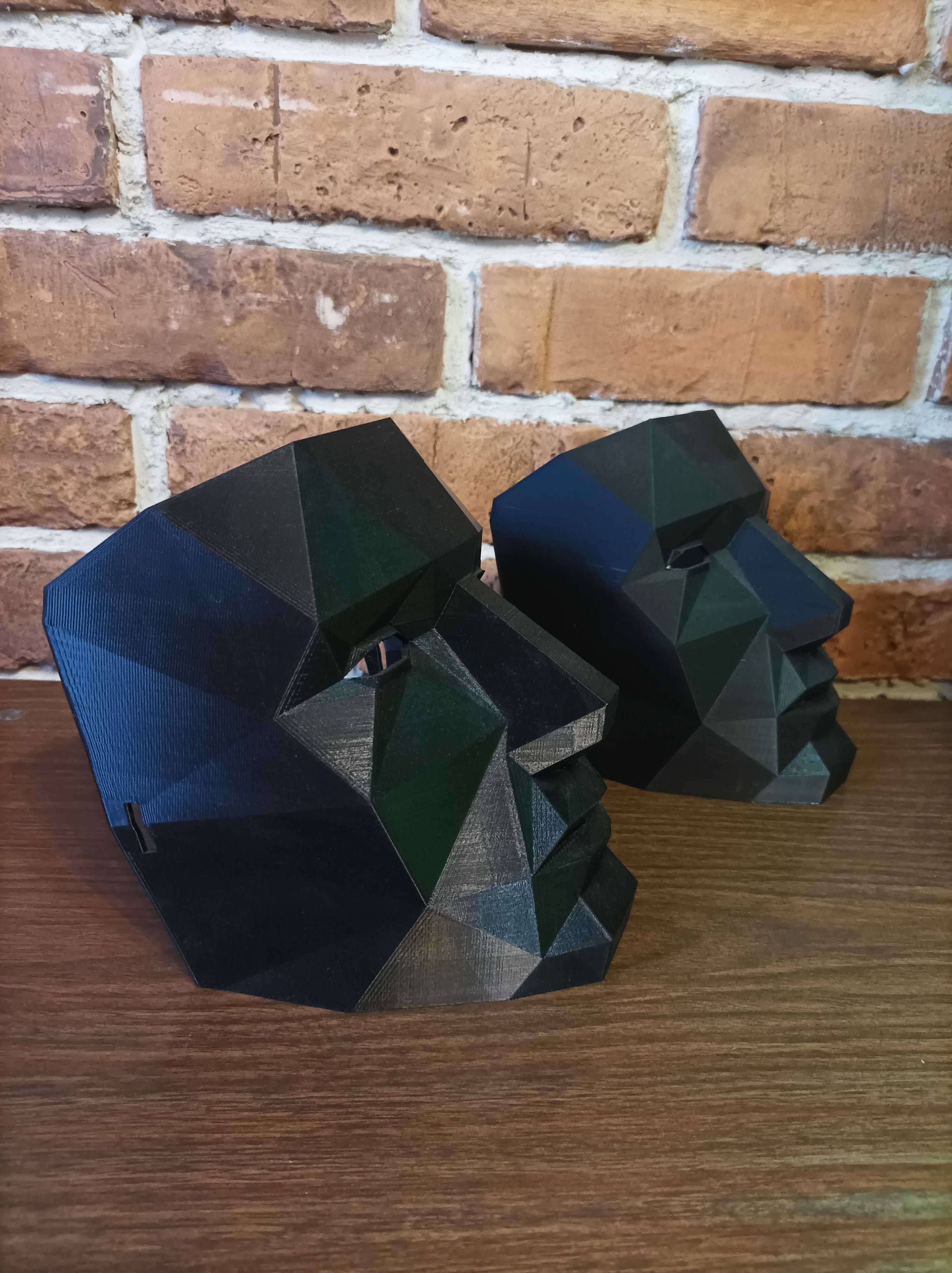 Maska karnawałowa z wielokątów, polygon druk 3D