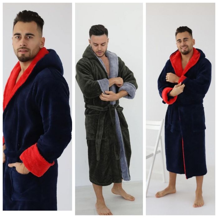 Чоловічий теплий халат