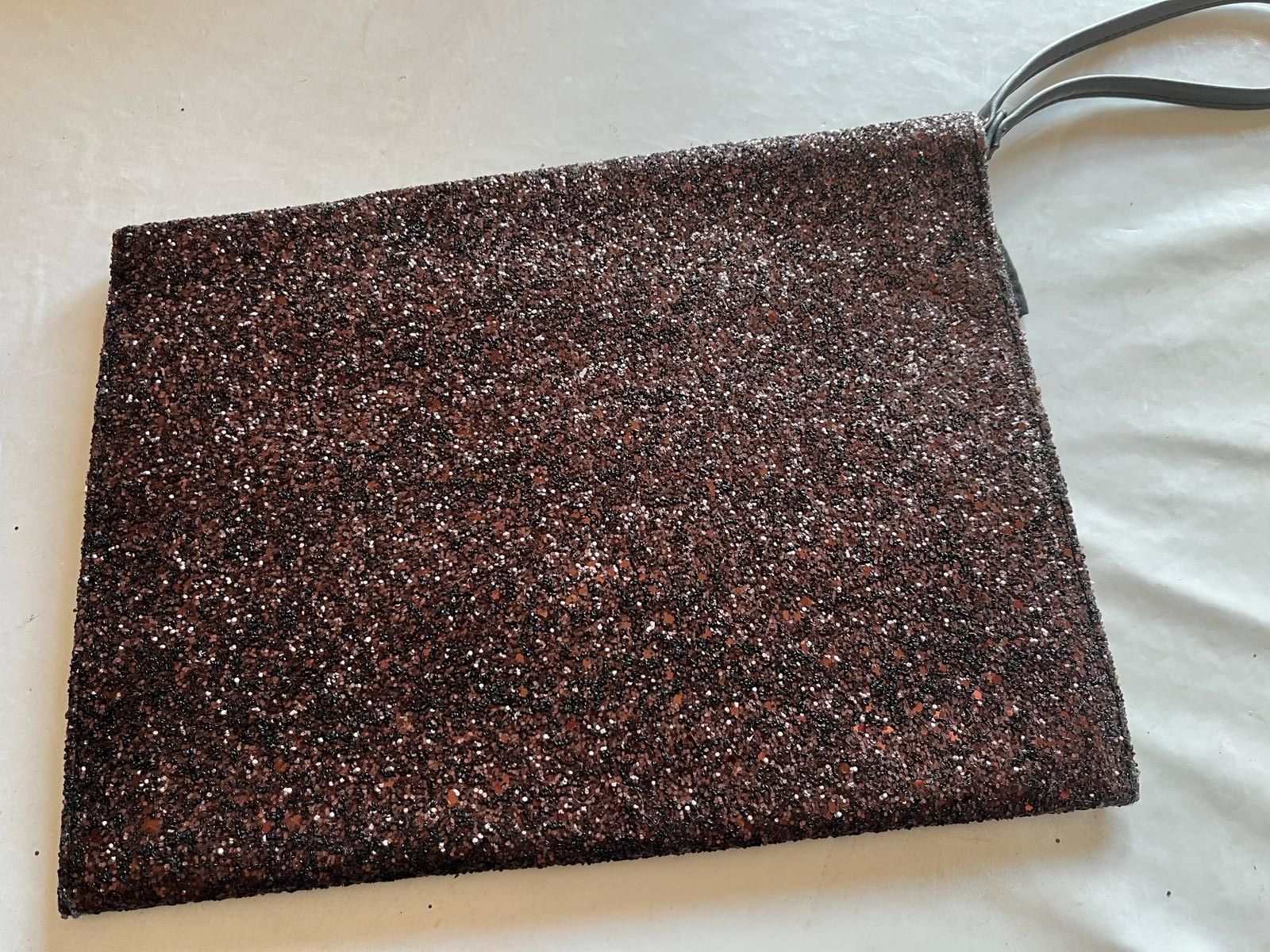 Bolsa castanha prateada Primark