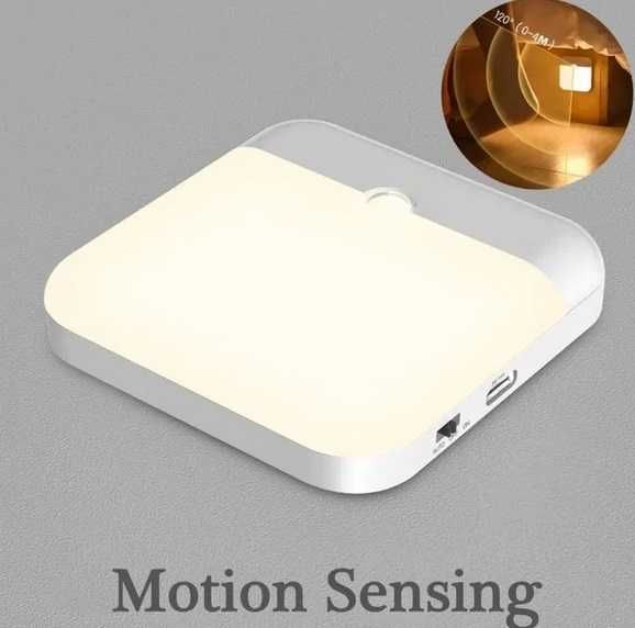 Lampka nocna na czujnik LED ładowana na USB na magnes Motion F6 sensor