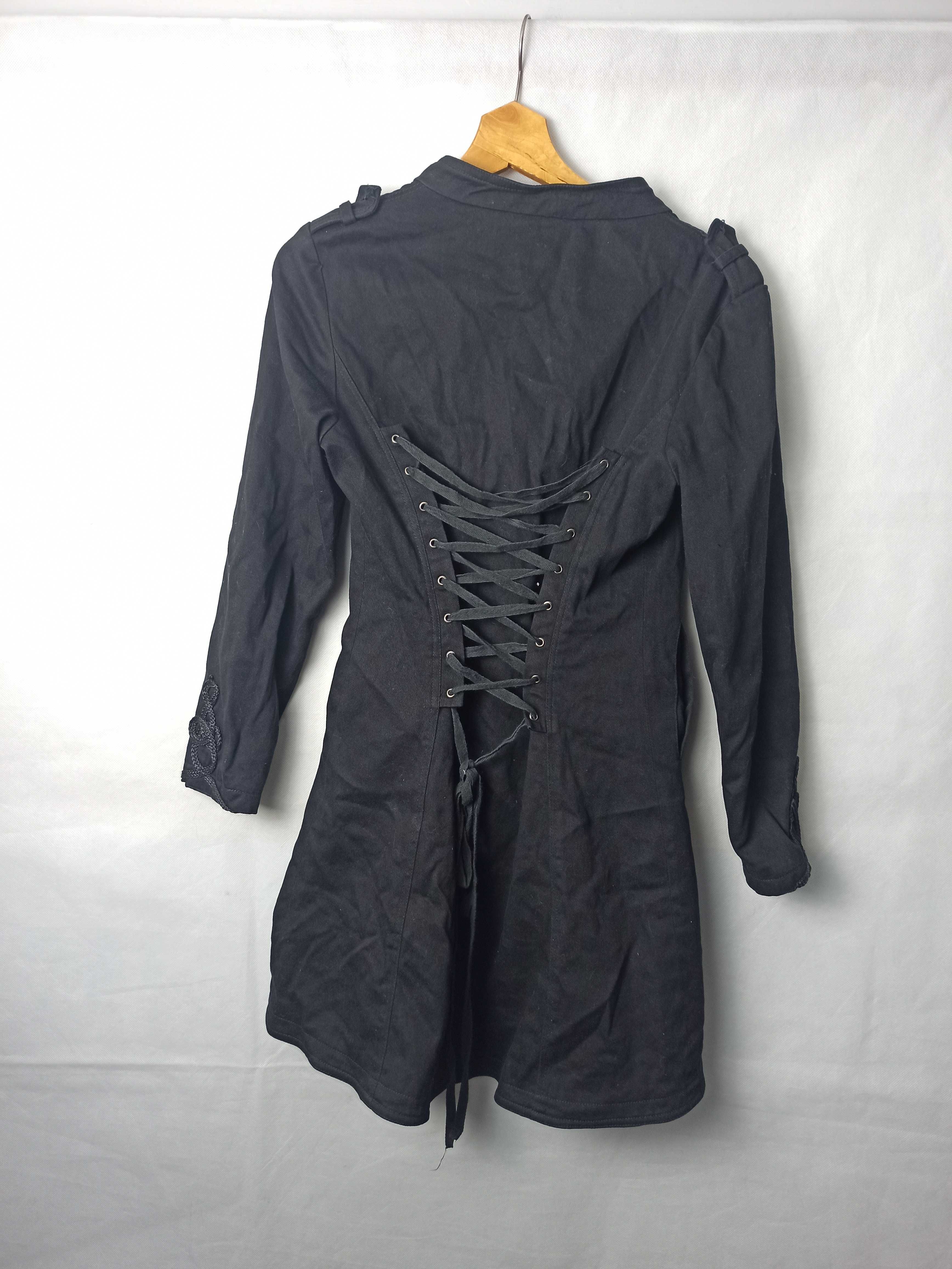 Płaszcz gotycki gorsetowy corset goth coat