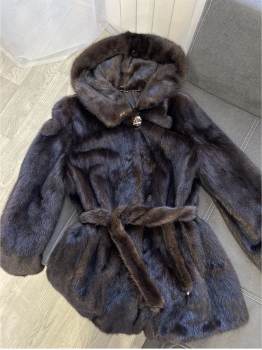 Норкова шуба натуральна