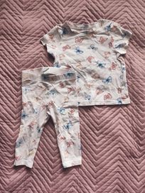 Komplet H &M legginsy koszulka rozmiar 68