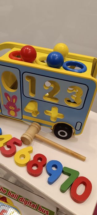 Іграшка сортер автобус дерев'яна іграшка