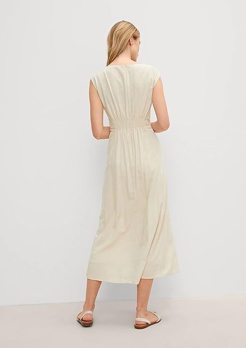 Sukienka Długa Rozmiar 40 Comma Beżowa Letnia Podszewka