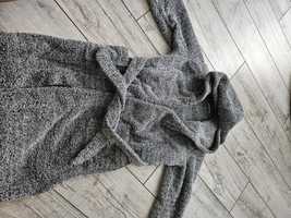 Банный халат 128-140 см серый