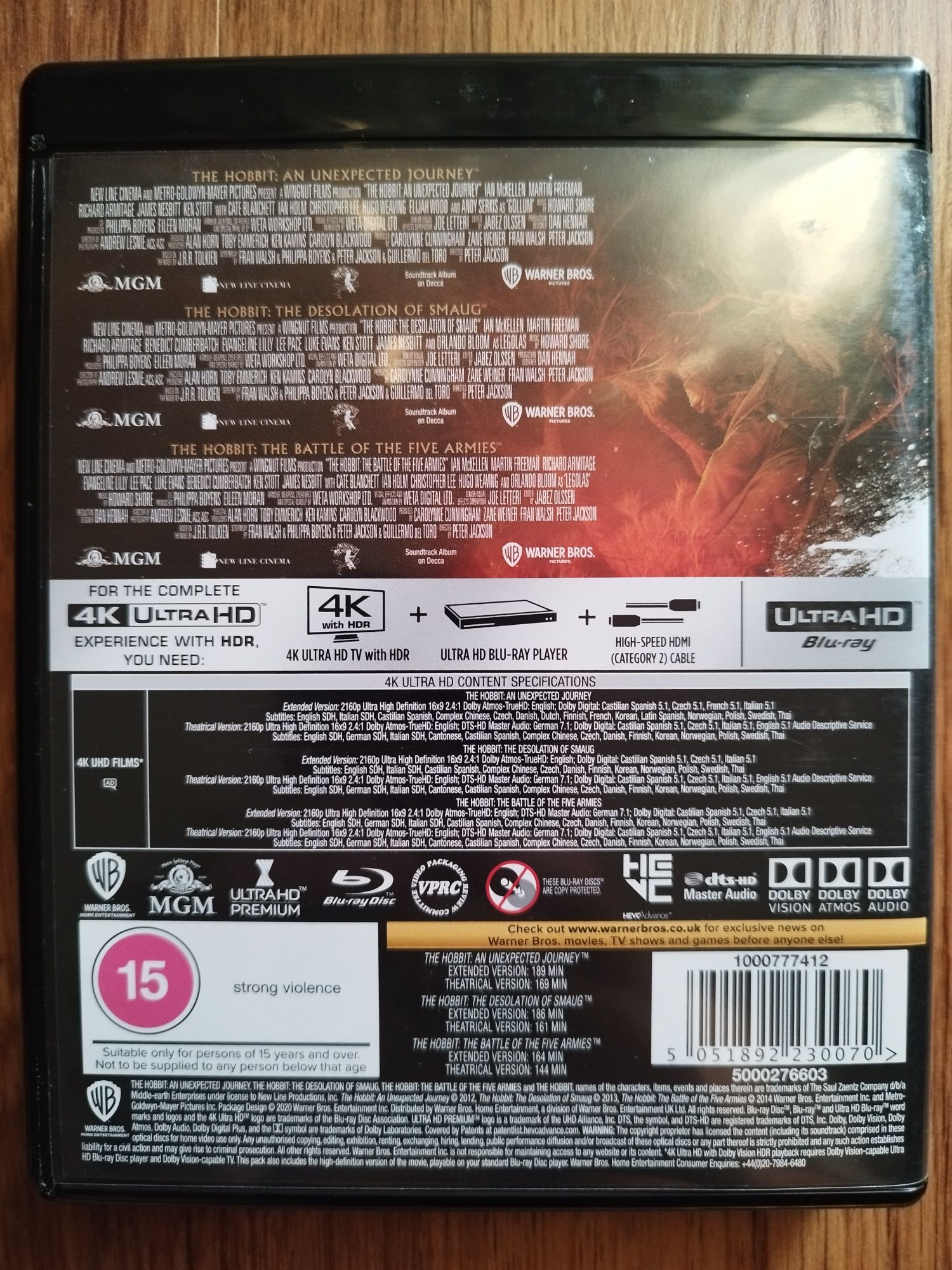 Trylogia The Hobbit 4K UHD (PL)