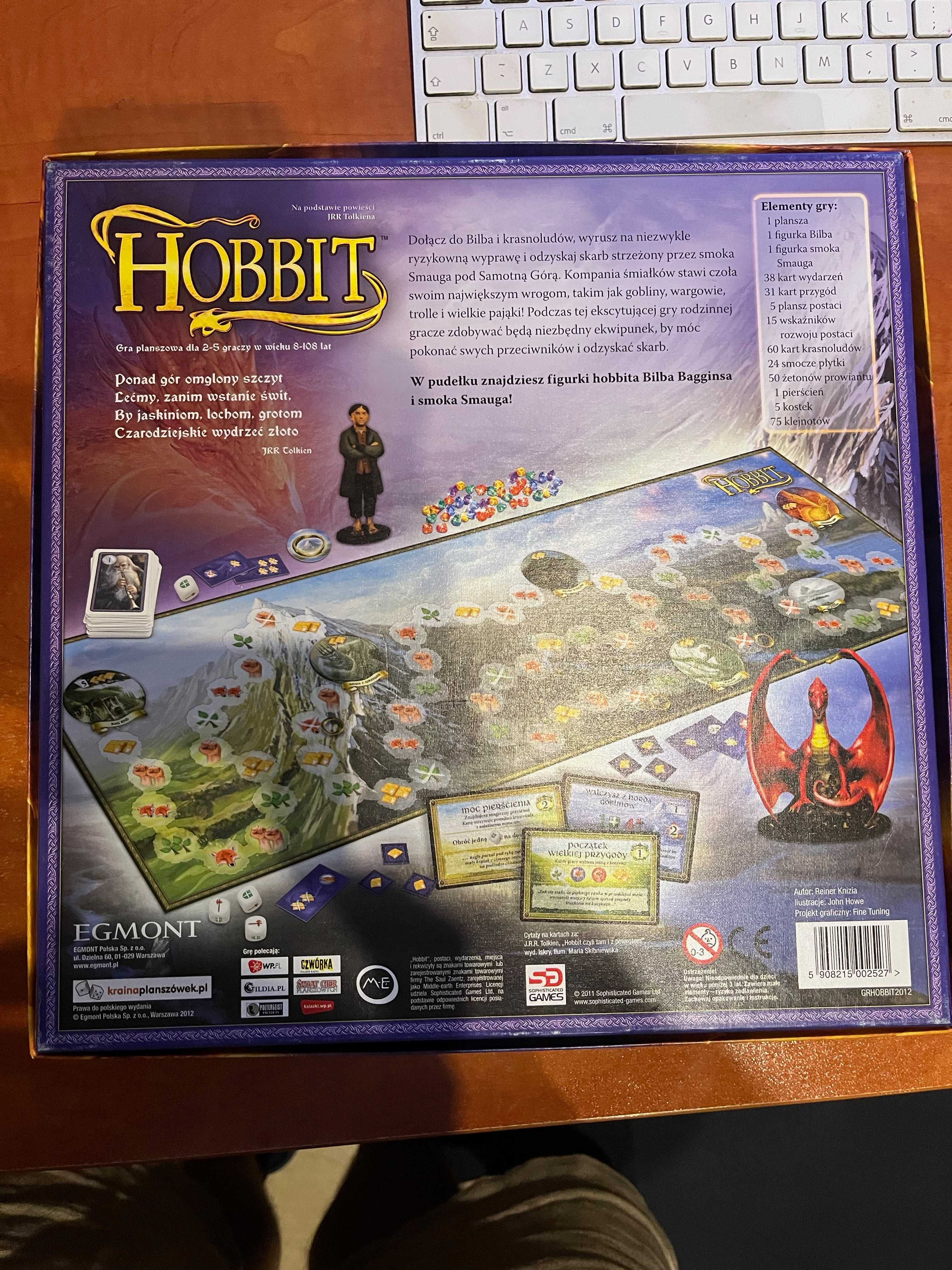 Gra planszowa Hobbit (Egmont) (stan idealny) polska UNIKAT z 2011 roku