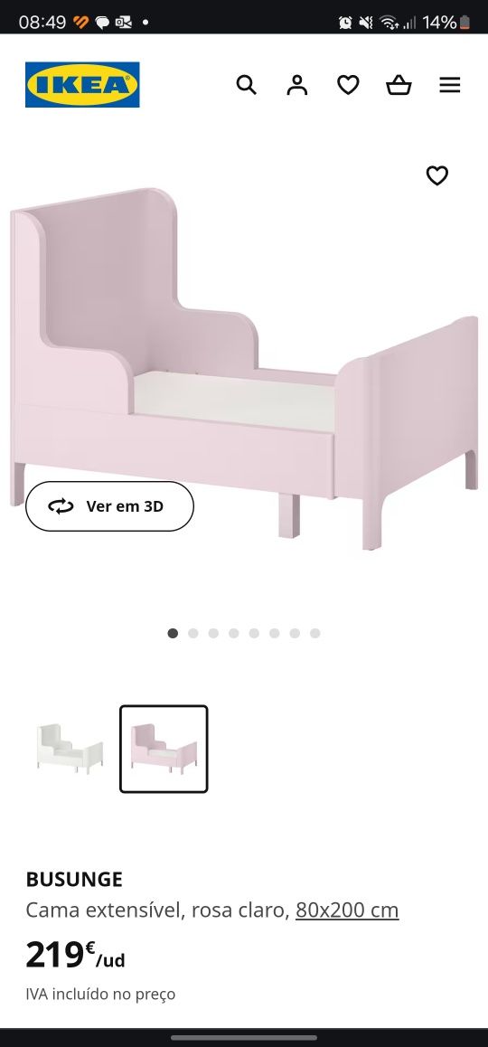 Vendo cama extensível