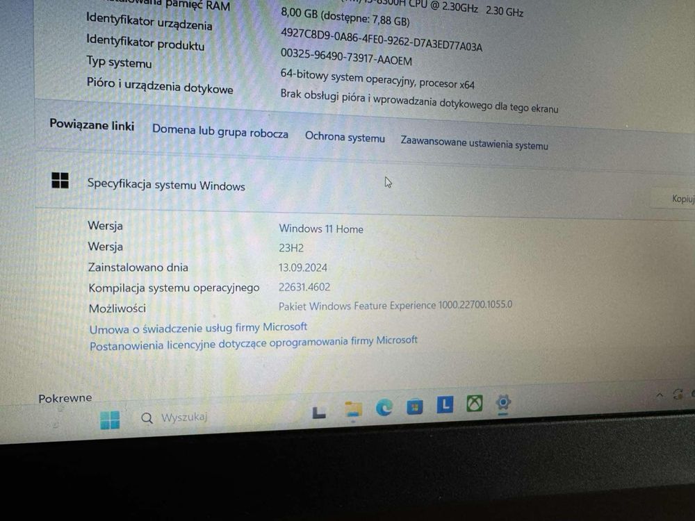Sprzedam laptopa Lenovo ideapad 330-15ich