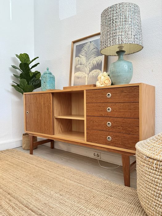 aparador, consola, armario, movel, area, carvalho, vintage, rustico