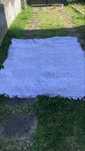 Colcha de cama de casal branca crochet antiga