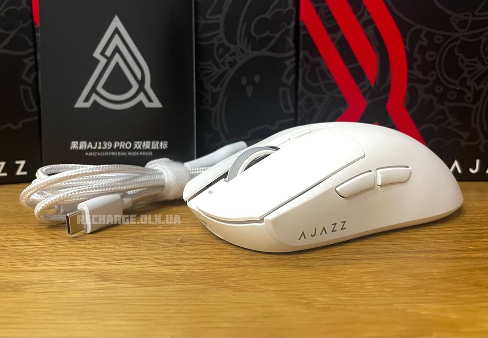 НОВІ Мишки Ajazz AJ139 PRO Wireless PAW3395 | ІГРОВА БЕЗДРОТОВА Мишка