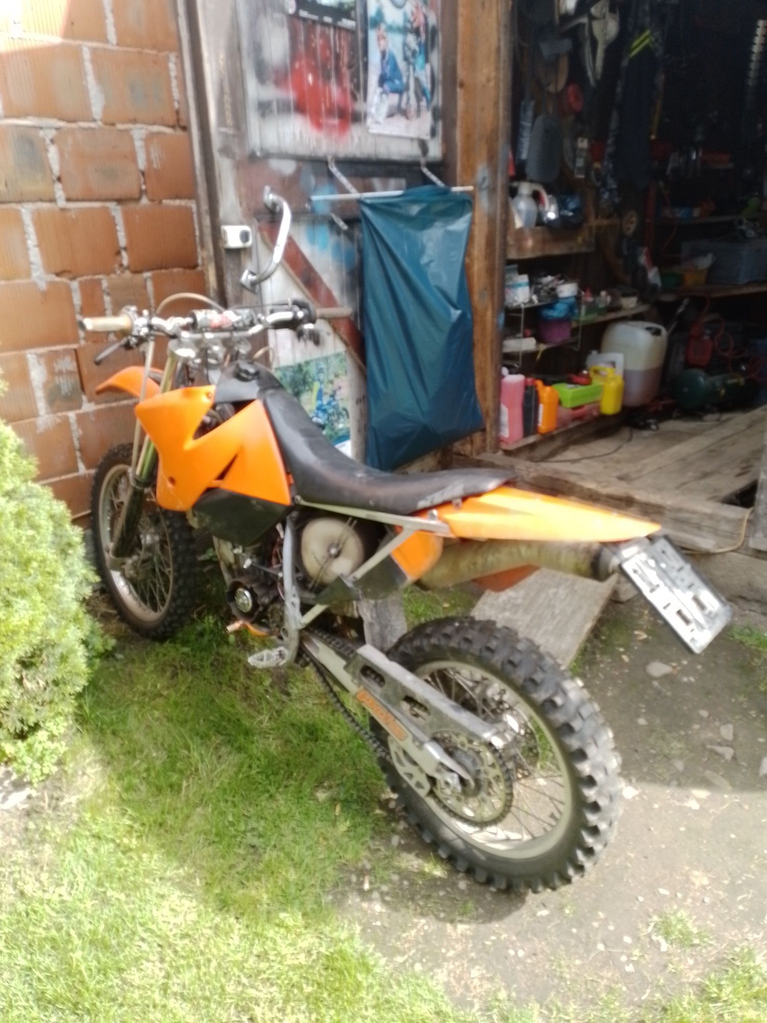 Ktm egs 250  1998 zapłon. Rama z papierami
