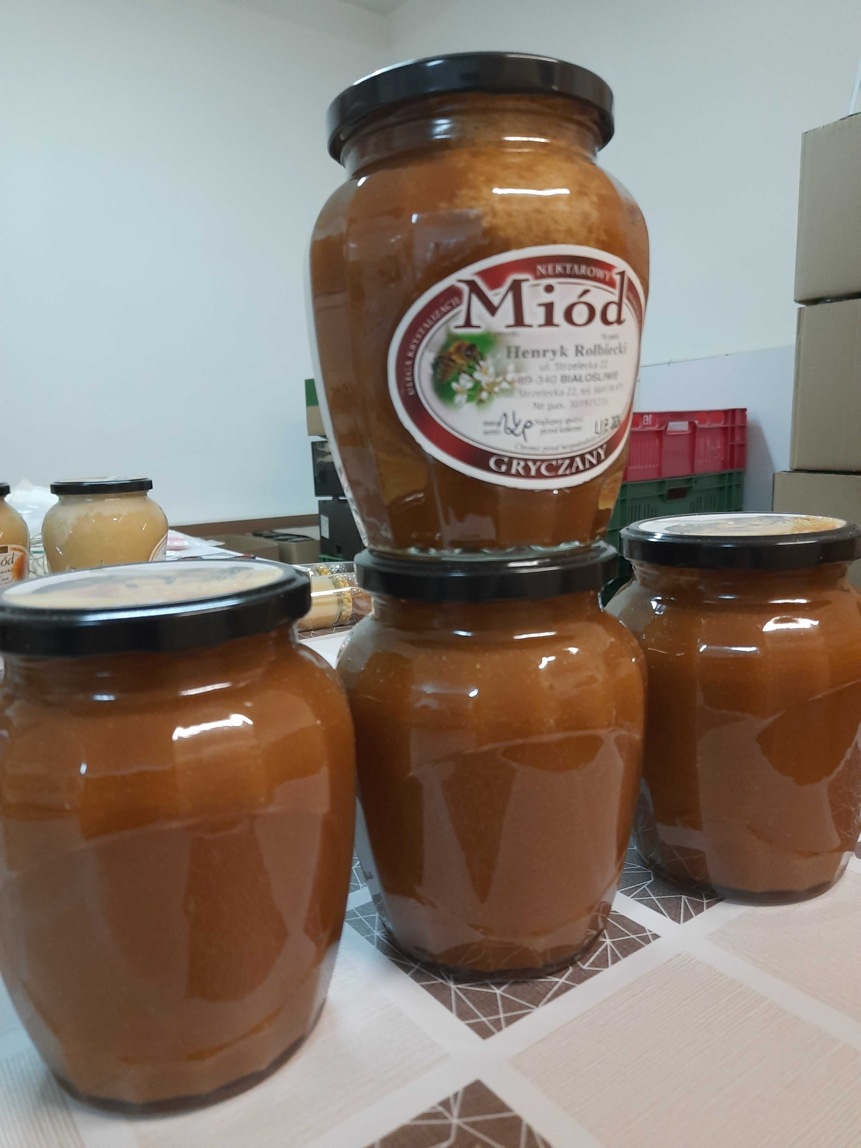 miody różne miód gryczany z ekologicznej uprawy