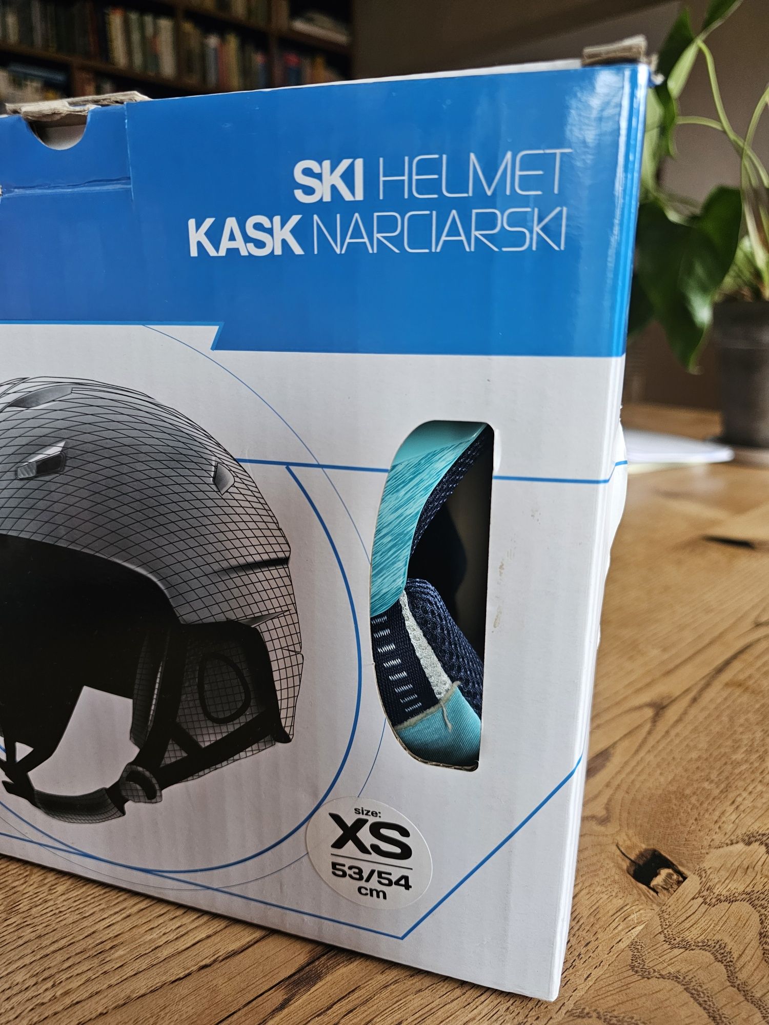 Kask narciarski 4f XS 53/54cm turkus