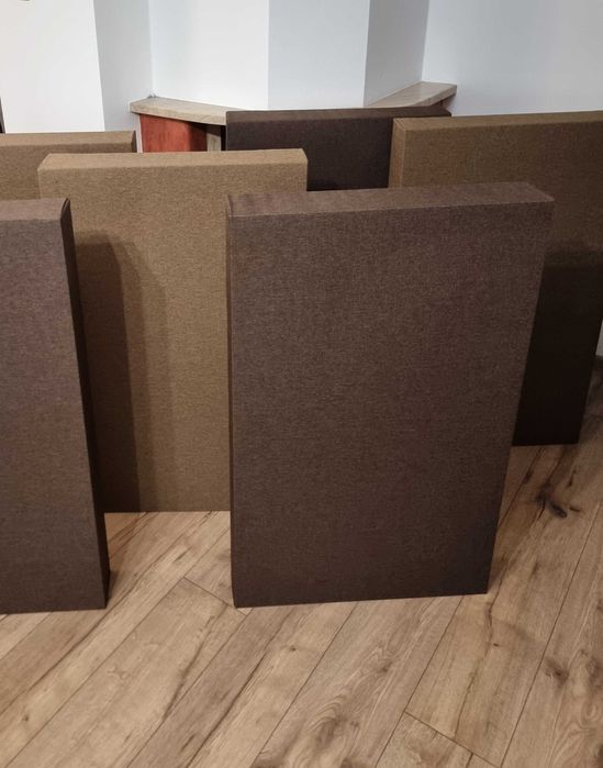 Panele akustyczne z wełny o BARDZO WYSOKIEJ GĘSTOŚCI - 6 szt