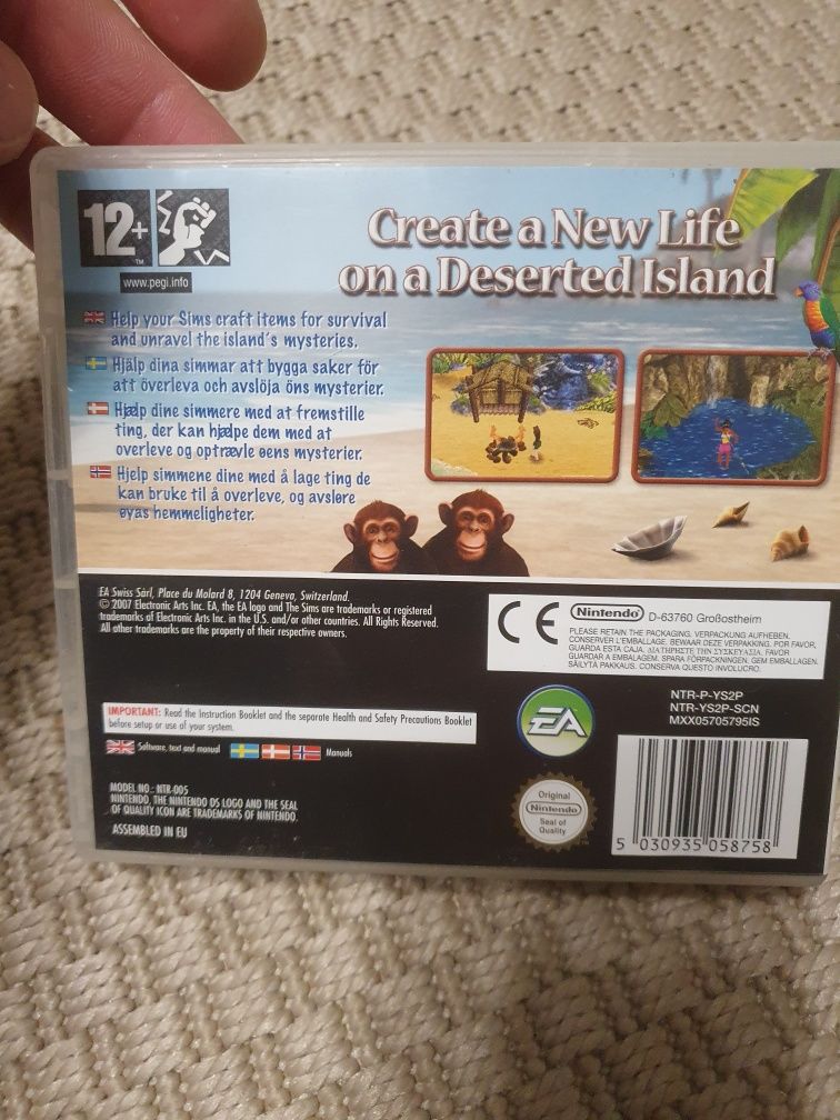 Гра для Nintendo DS Sims 2 Castaway.