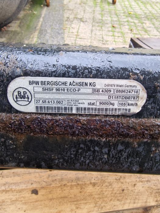 Oś bpw eco plus do naczepy