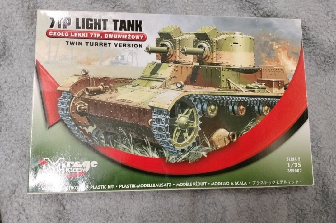 Model do sklejania czołg 7TP Light Tank 1:35