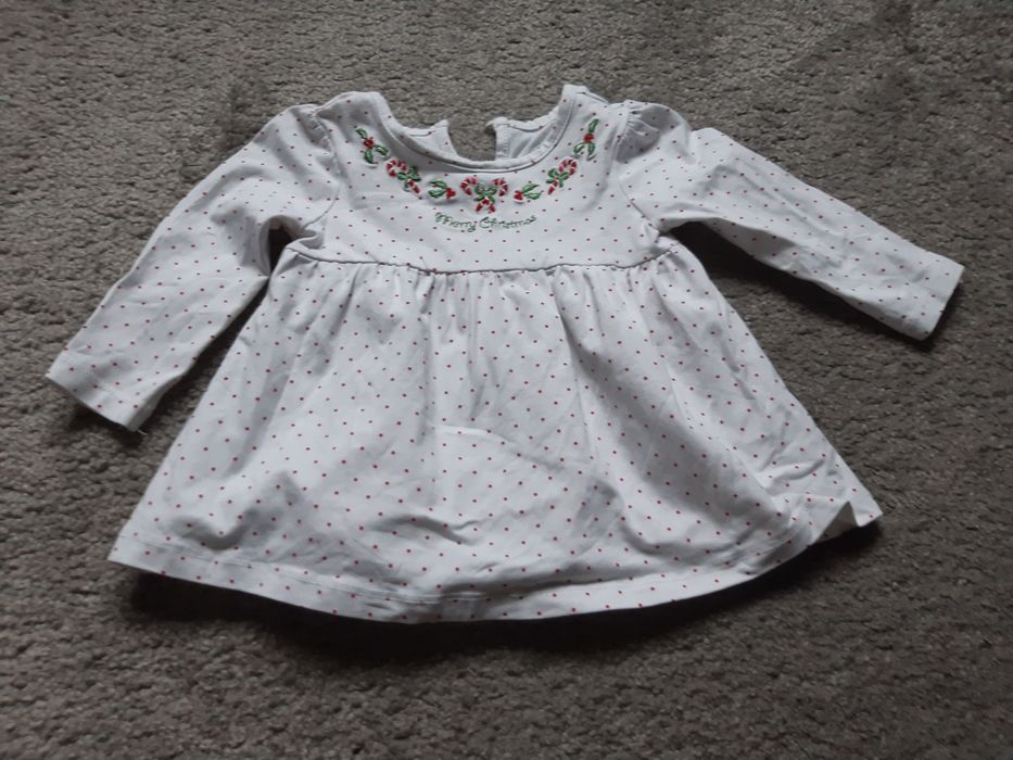 Legginsy świąteczne bluzka świąteczna Zestaw świąteczny 86 cm