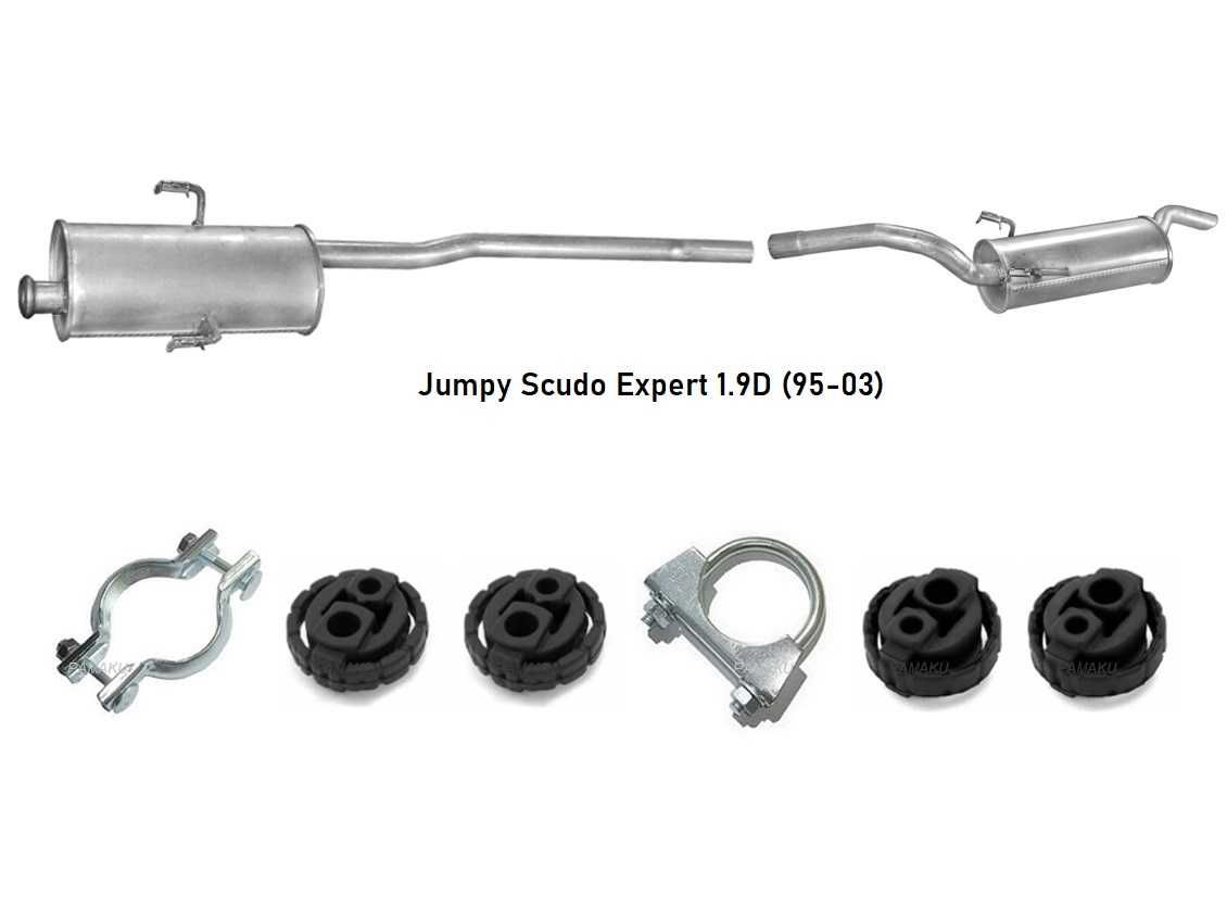 Глушник резонатор Fiat scudo doblo jumper ducato jumpy expert punto