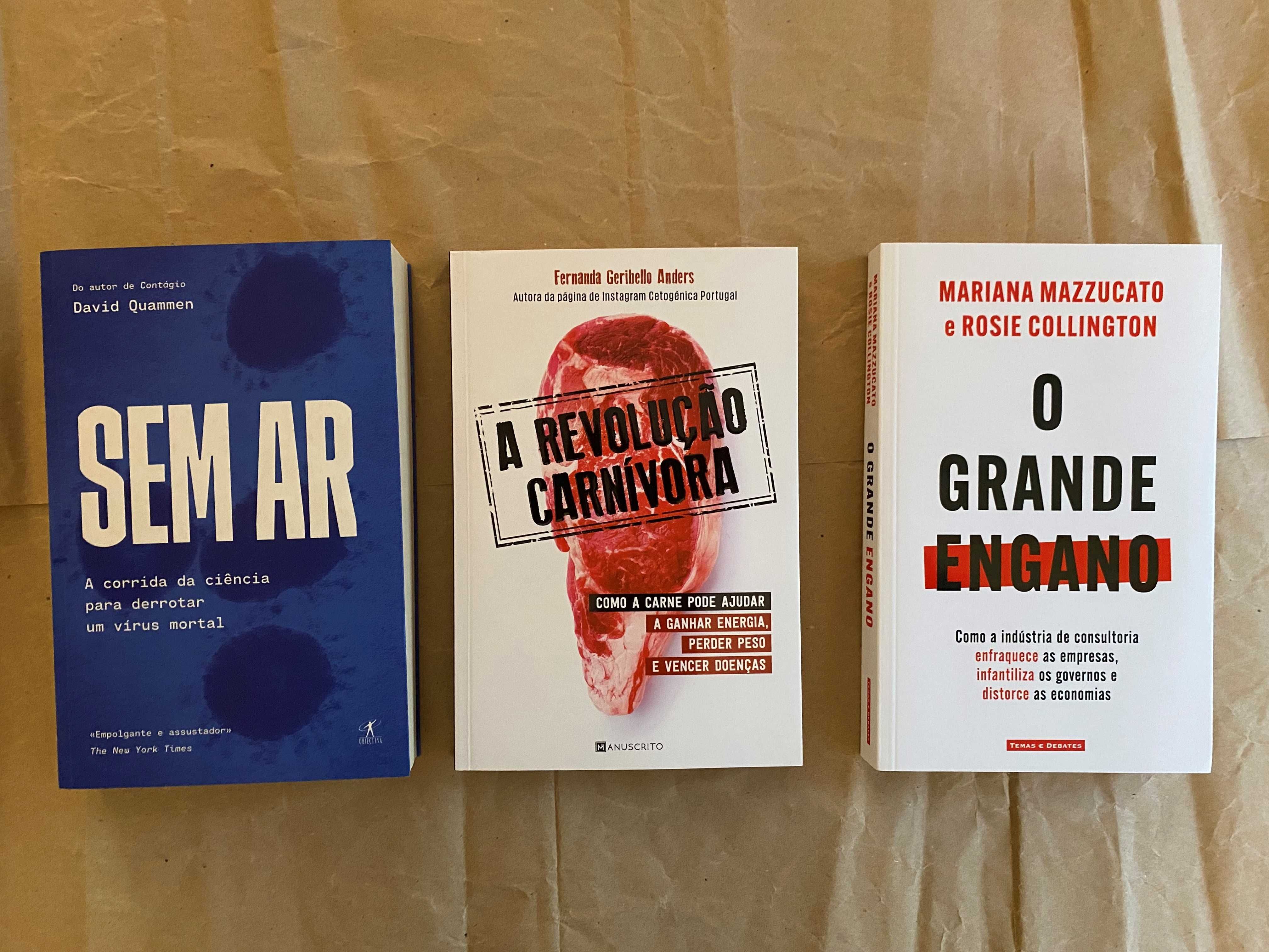 Sem ar; A revolução carnívora; O grande engano