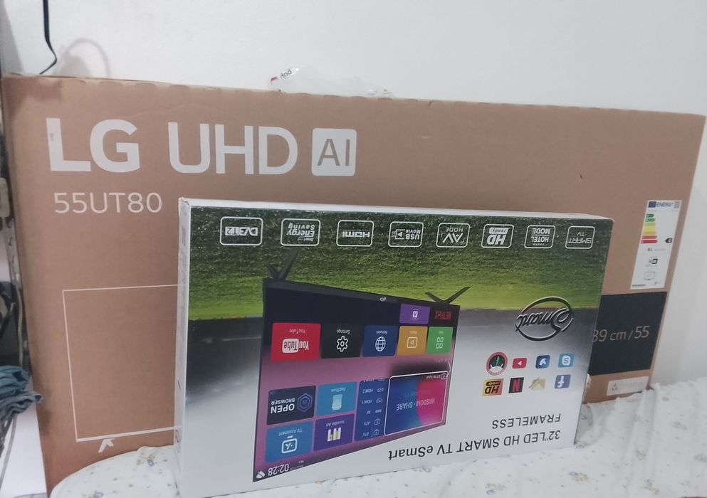 TV led HD 32 TV UHD AI LG 55 Smart 4K