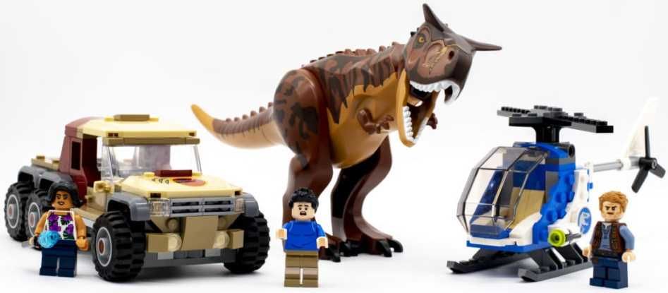 240EL. Nowe klocki Pościg za Karnotaurem do LEGO JURASSIC WORLD 76941