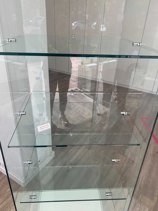 Vitrine de vidro para comercio