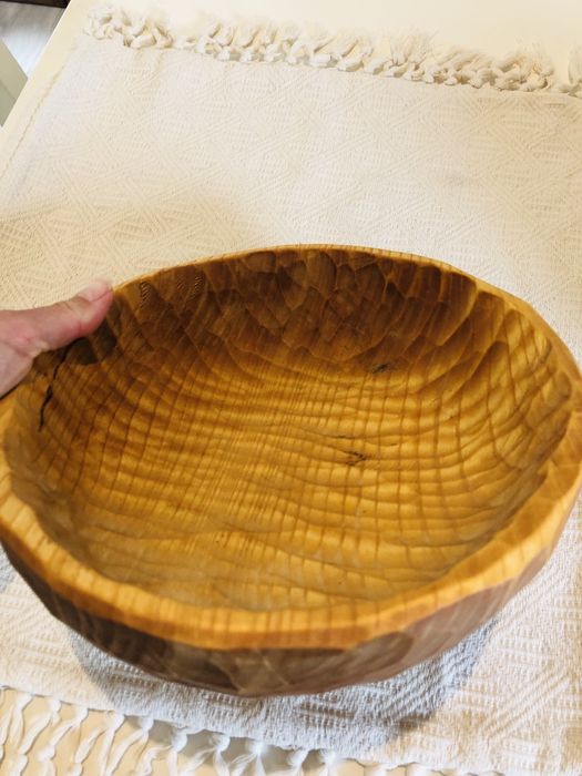 Miska drewniana - rękodzieło / vinteg