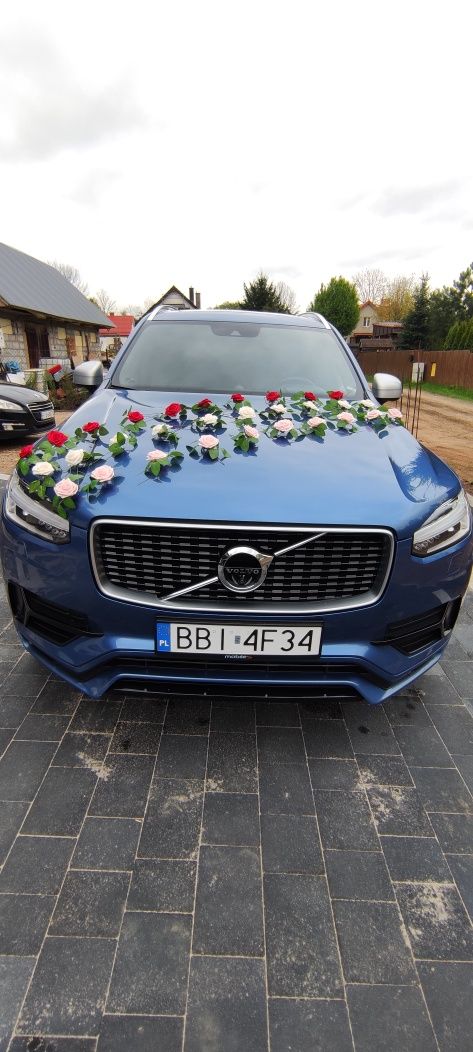 Auto do ślubu Volvo XC90 R-Design 7 osobowy Premium Sound B&W wesele