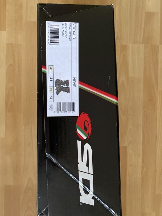 Buty motocyklowe wysokie Sidi Rex Air 41 dł Wkładki 26 cm - czarne
