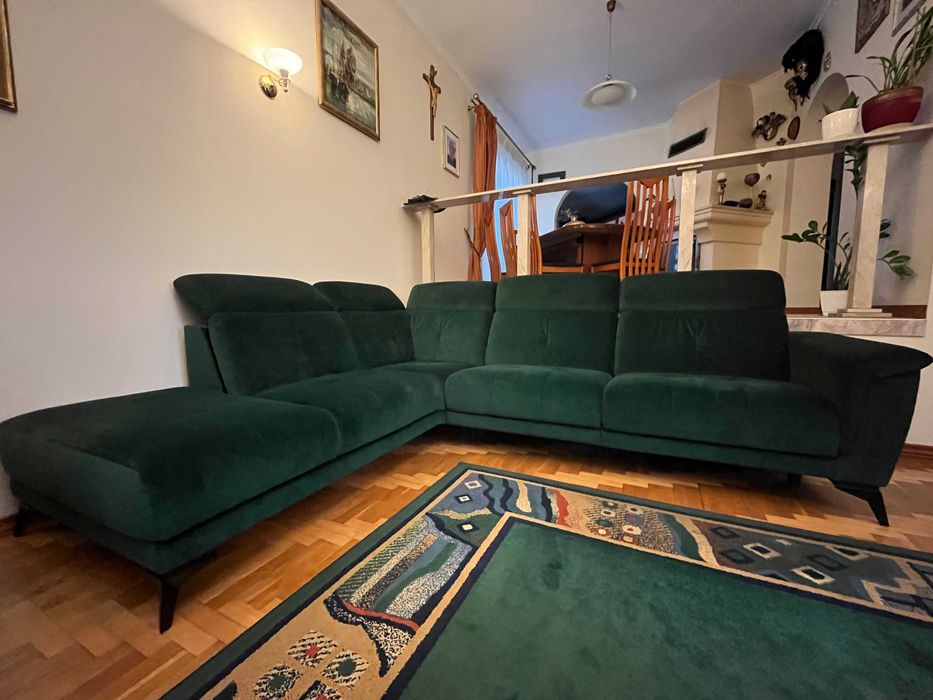 Sofa narożna welurowa, marki Vero- Amareno.