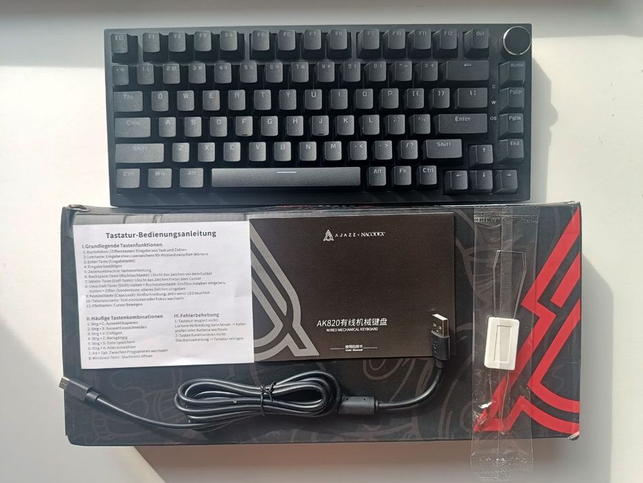 Клавіатура Ajazz Ak820 75% black