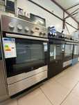 Srebrna kuchnia Electrolux gazowo-elektryczna 50cm termoobieg RATY