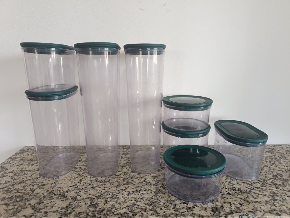 Conjunto 8 caixas Tupperware