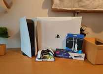 PlayStation 5 + FC25 + akcesoria + napęd | Gwarancja!  Stan idealny!