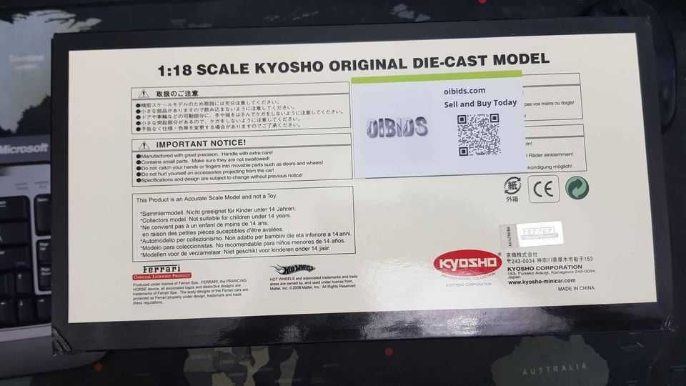 Ferrari 575 GTC 1/18 le mans novo na caixa