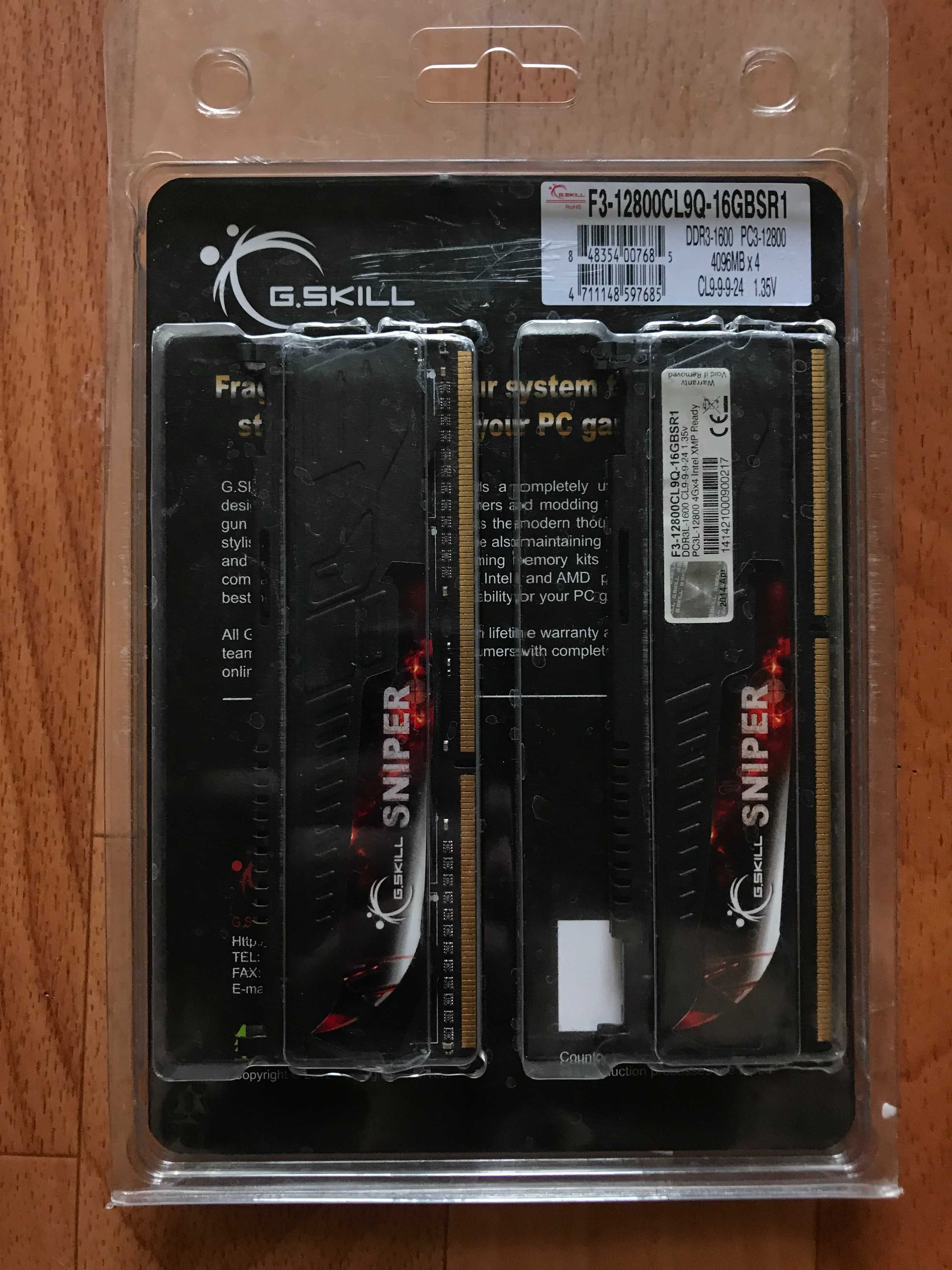 Оперативная Память DDR3 G.Skill Sniper (4x4Gb) 16Gb