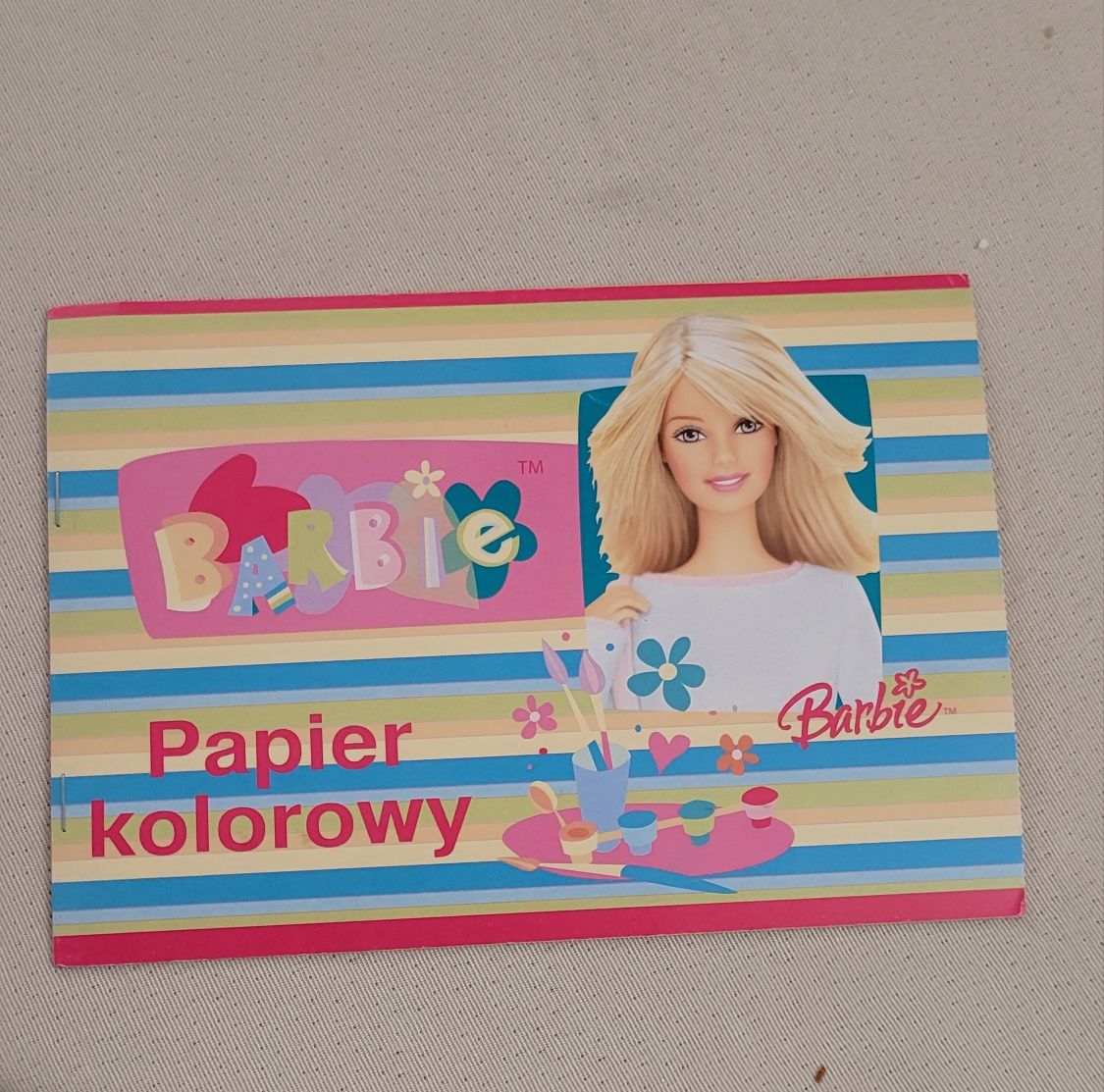 Zeszyt papierów  kolorowych Barbie