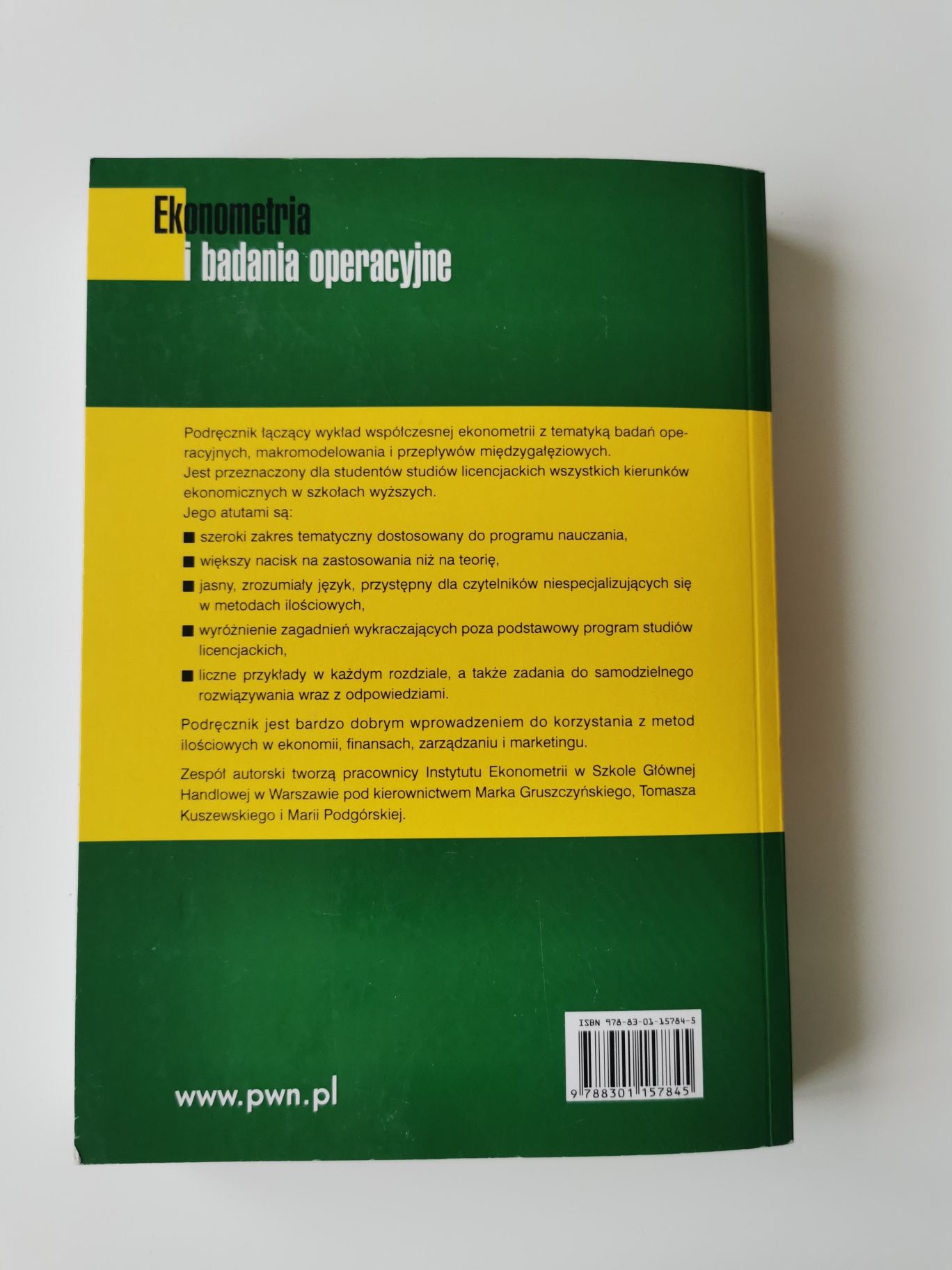 Ekonometria i badania operacyjne