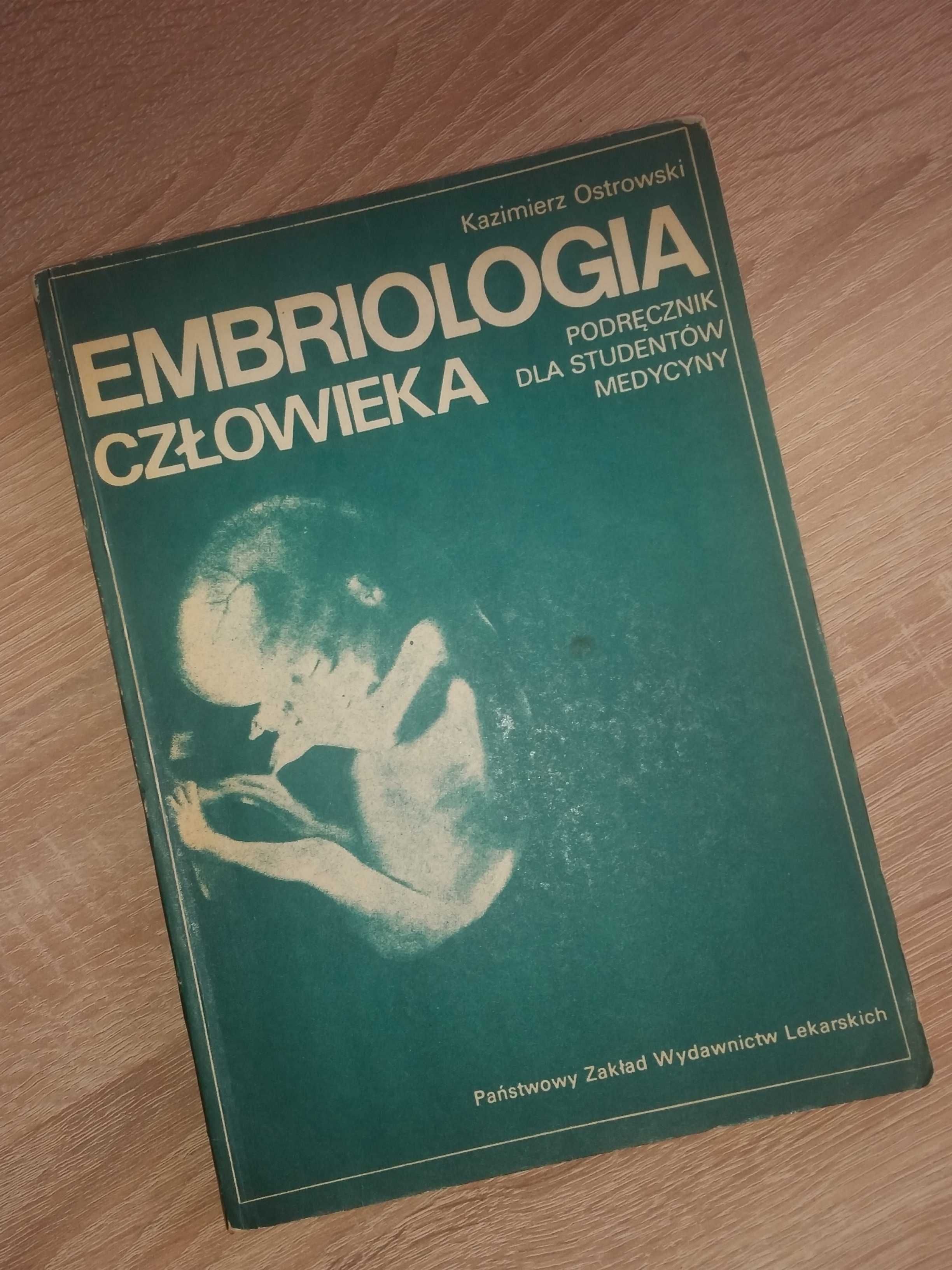 Embriologia człowieka  podręcznik książka medyczna