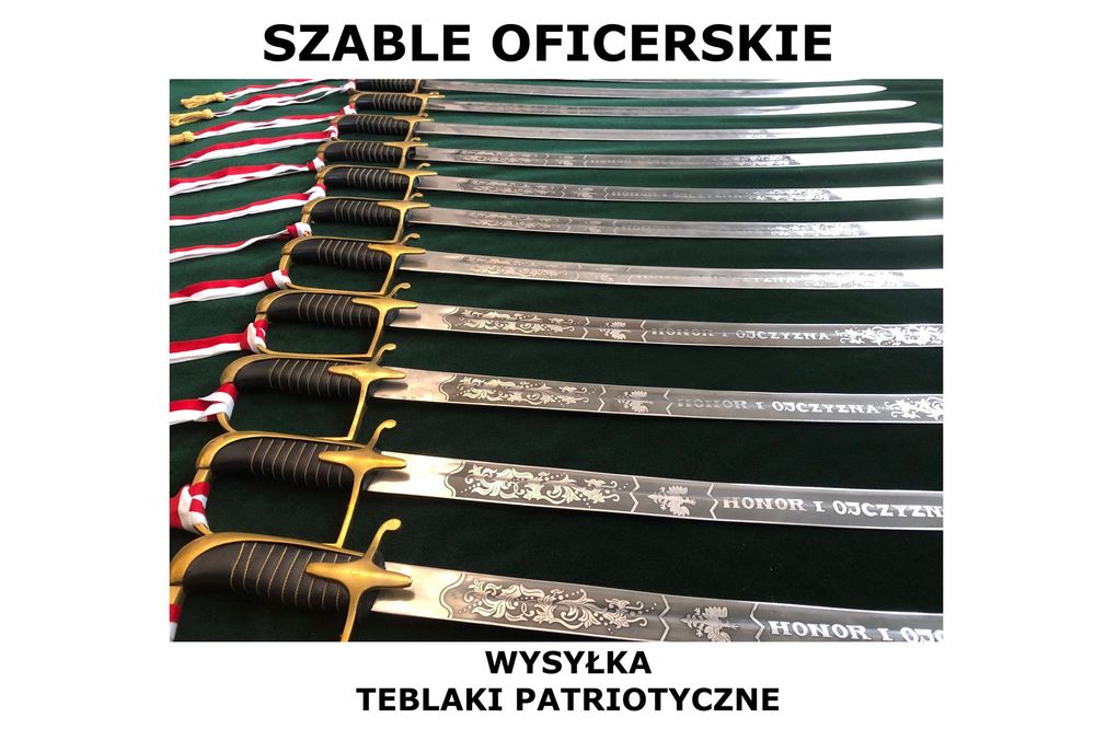 Szable do ślubu, szpaler wojskowy, szpaler ślubny SZABLE PATRIOTYCZNE