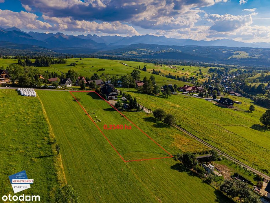 Działka pod budowę 5 domów z widokiem,  gm. Bukowina Tatrzańska!