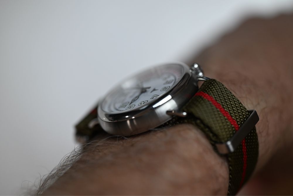 Zegarek okopowy Vario 1918 Medic 1918, biała tarcza emalia,