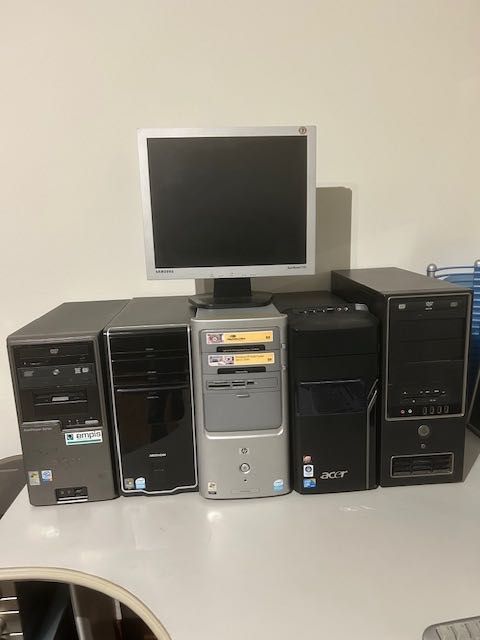 Computadores antigos a funcionar