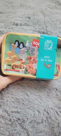 Zoo w pudełku drewniane